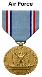 Photo Of Space Force and Air Force Good Conduct Medal.