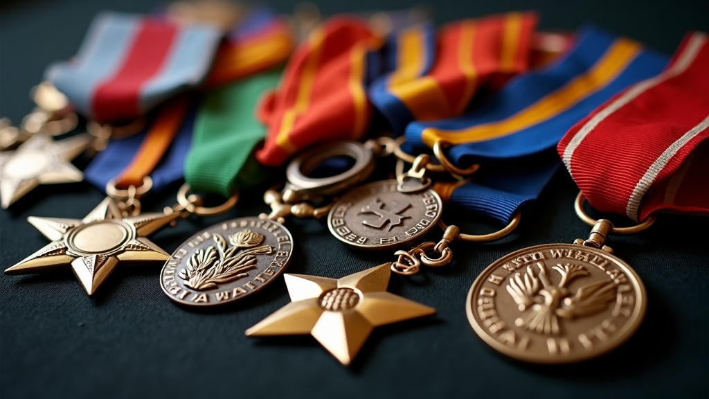 Photo of Various Military Medals just for the hero page.