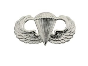 Silver AirBorne Wings Badge