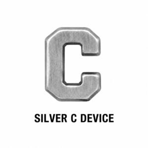 silver "C" Device for ribbon.